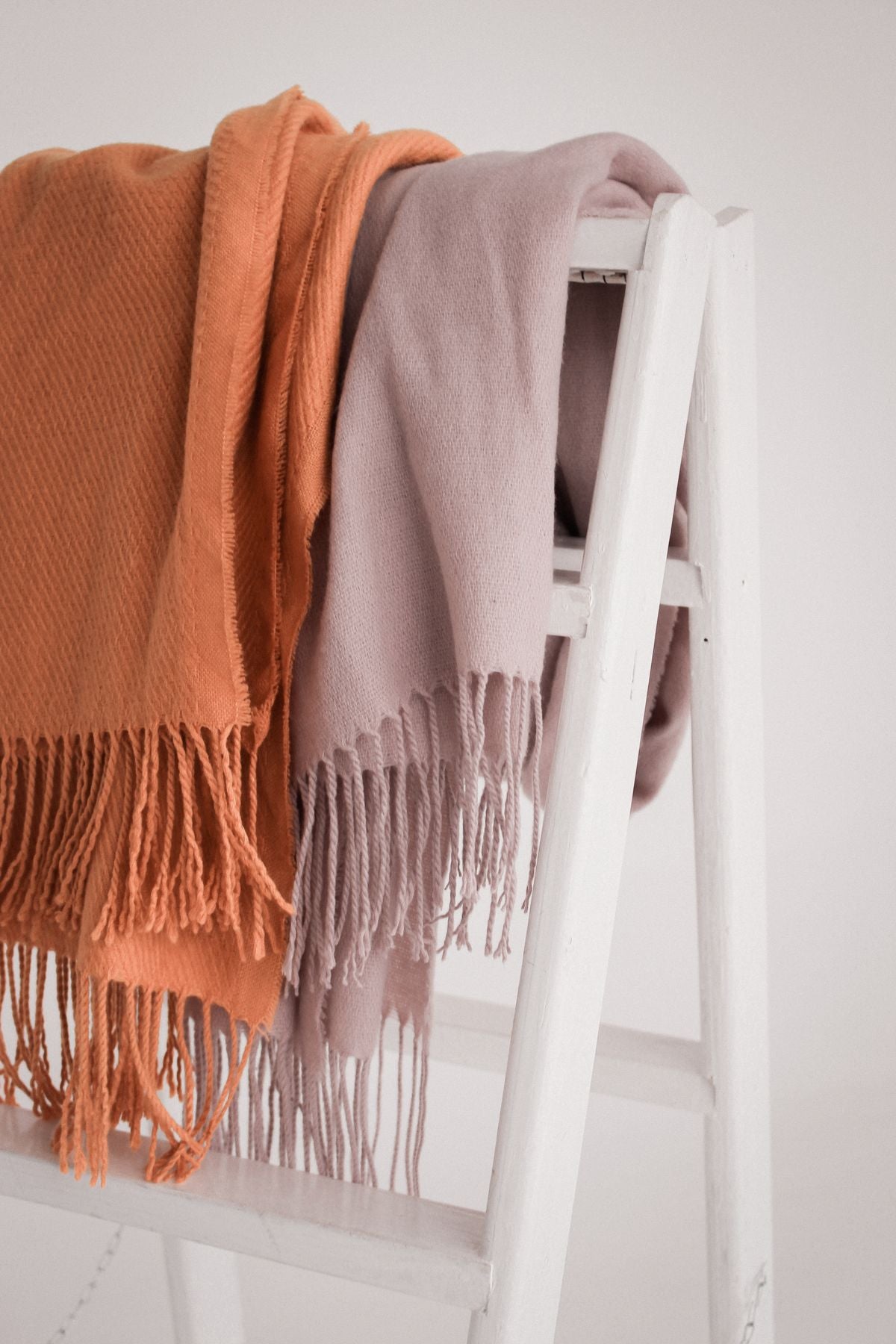 Rustic Wood Blanket Ladder - view 2